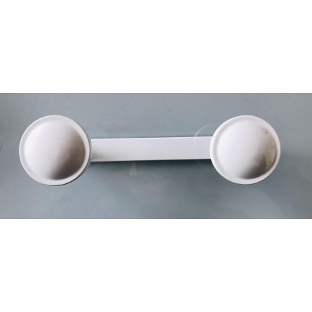 Porte manteau 2 patères blanc