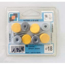 Pattes à glace Epoxy jaune