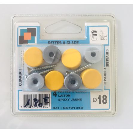 Pattes à glace Epoxy jaune