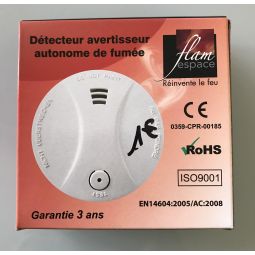 Détecteur avertisseur de fumée 