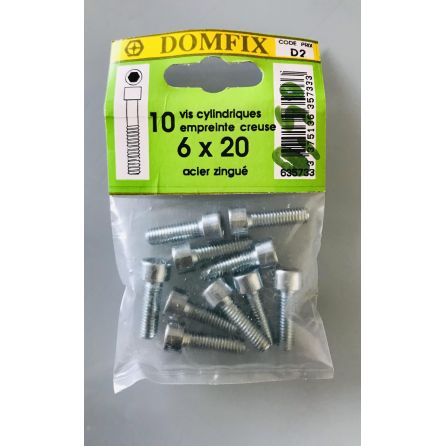 Vis cylindriques 6X20mm