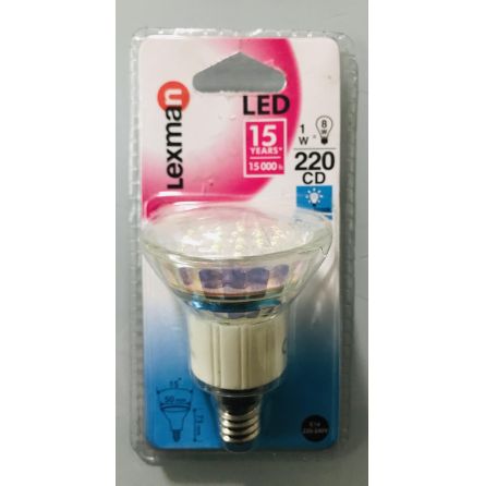 Ampoule à vis E14 - 1W / 8W