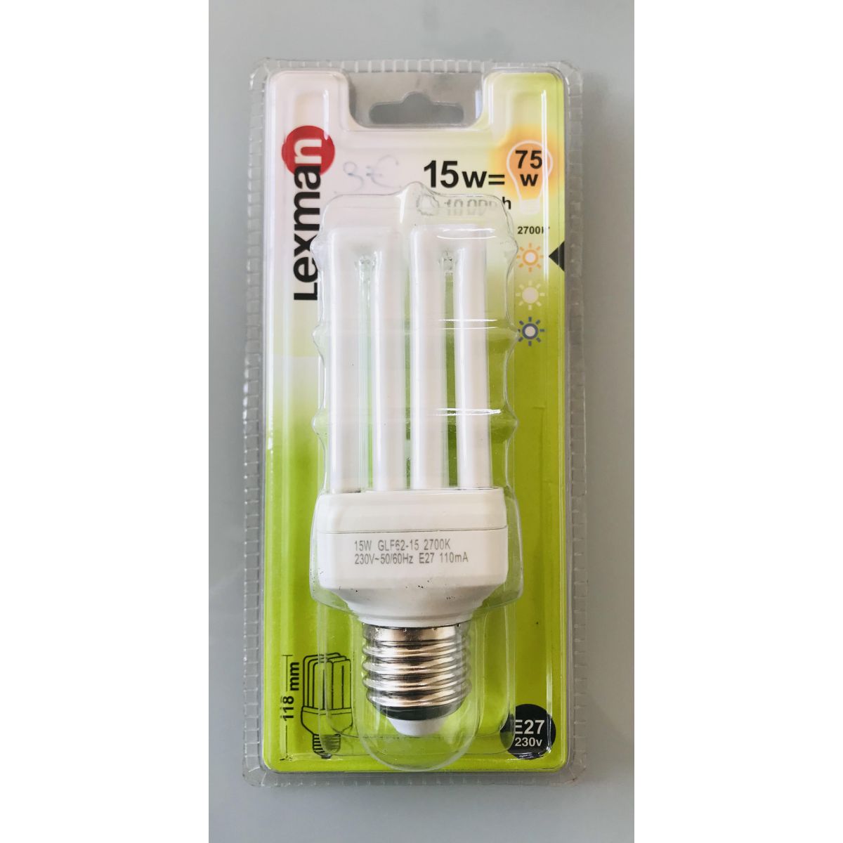 Ampoule à vis E27 - 15W /75W