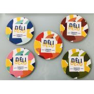 Lot de 10 sous verres colorés