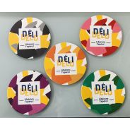 Lot de 10 sous verres colorés
