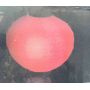 Lampion solaire rouge - diam 25cm-