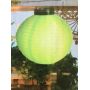 Lampion solaire vert - diam 25 cm-
