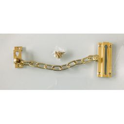 Chaine de porte laiton doré