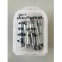 8 chevilles métal + vis inox M10x70mm