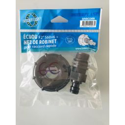Ecrou S60x6 + Nez de robinet