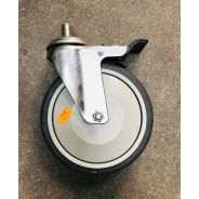 ROULETTE PIVOTANTE FREINEE Diam 150 - Larg roue 35mm -Embout Diam 16mm