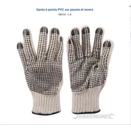 Gants à points PVC - L
