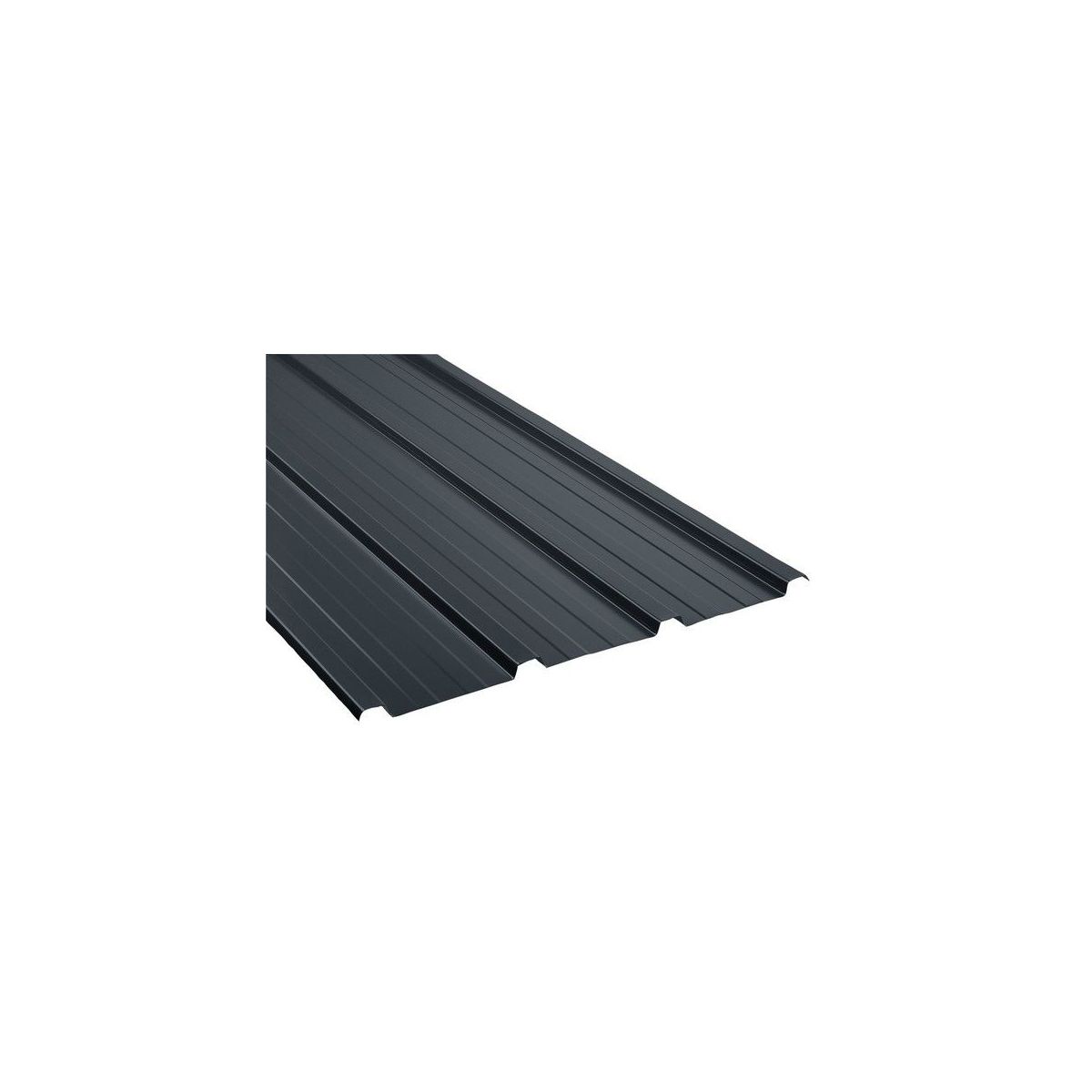 Tôle de toiture acier galvanisé - Ral 7012 (gris basalte) - Longueur 3m