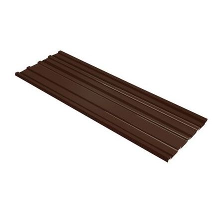 Tôle de toiture acier galvanisé - Ral 8019 (brun chocolat) - Longueur 3m