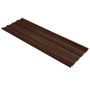 Tôle de toiture acier galvanisé - Ral 8019 (brun chocolat) - Longueur 3m