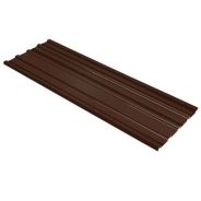 Tôle de toiture acier galvanisé - Ral 8019 (brun chocolat) - Longueur 4m
