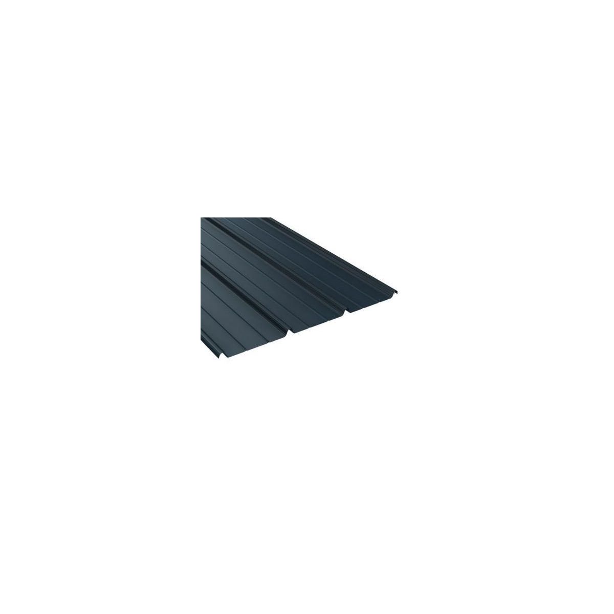 Tôle de toiture acier galvanisé - Anti condensation - Ral 7016 (gris anthracite) - Longueur 4m