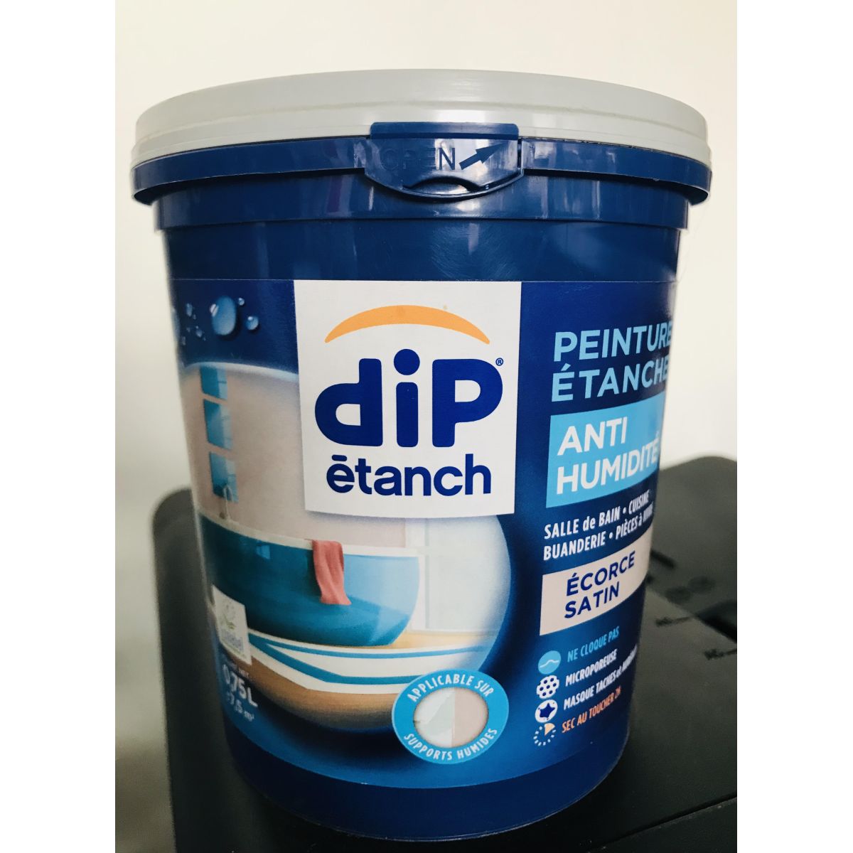 Peinture Multi-supports Dip étanch 0.75L Bleu azur satin Dip