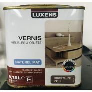 Vernis mat brun taupe 0.75L