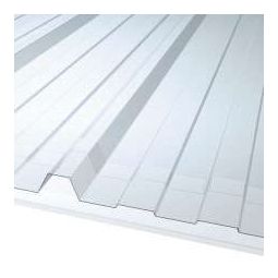 Tôle de toiture polyester fibrée transparente - Longueur 5m