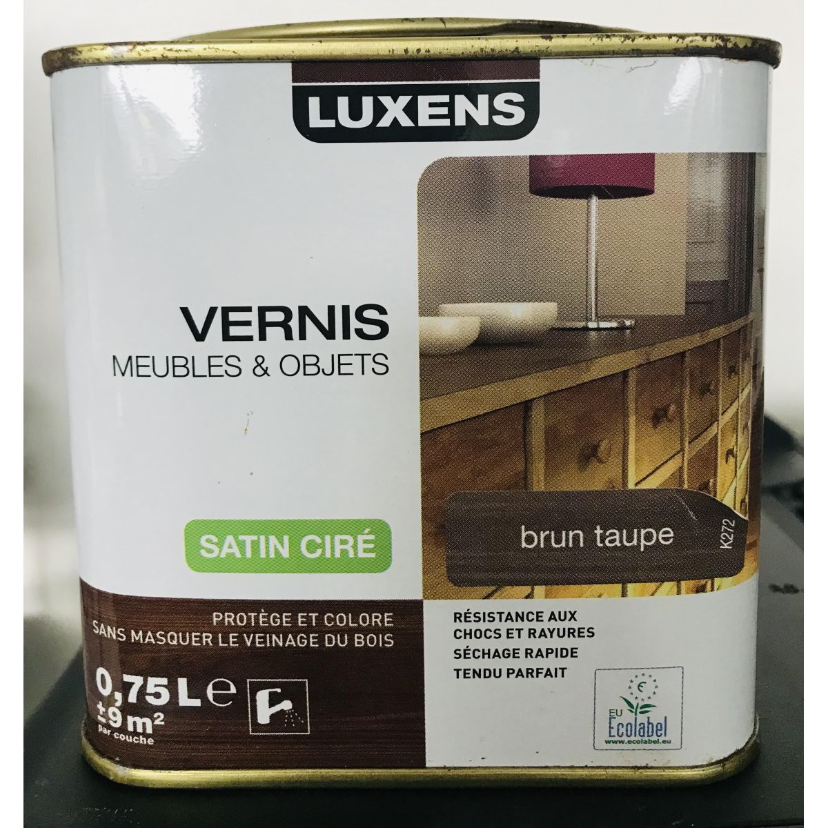 Vernis cuisine et bain LUXENS, incolore mat, 0.75l