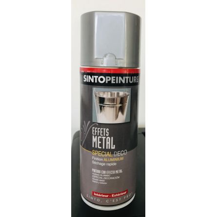 Peinture Effet métal Aluminium 400ml 