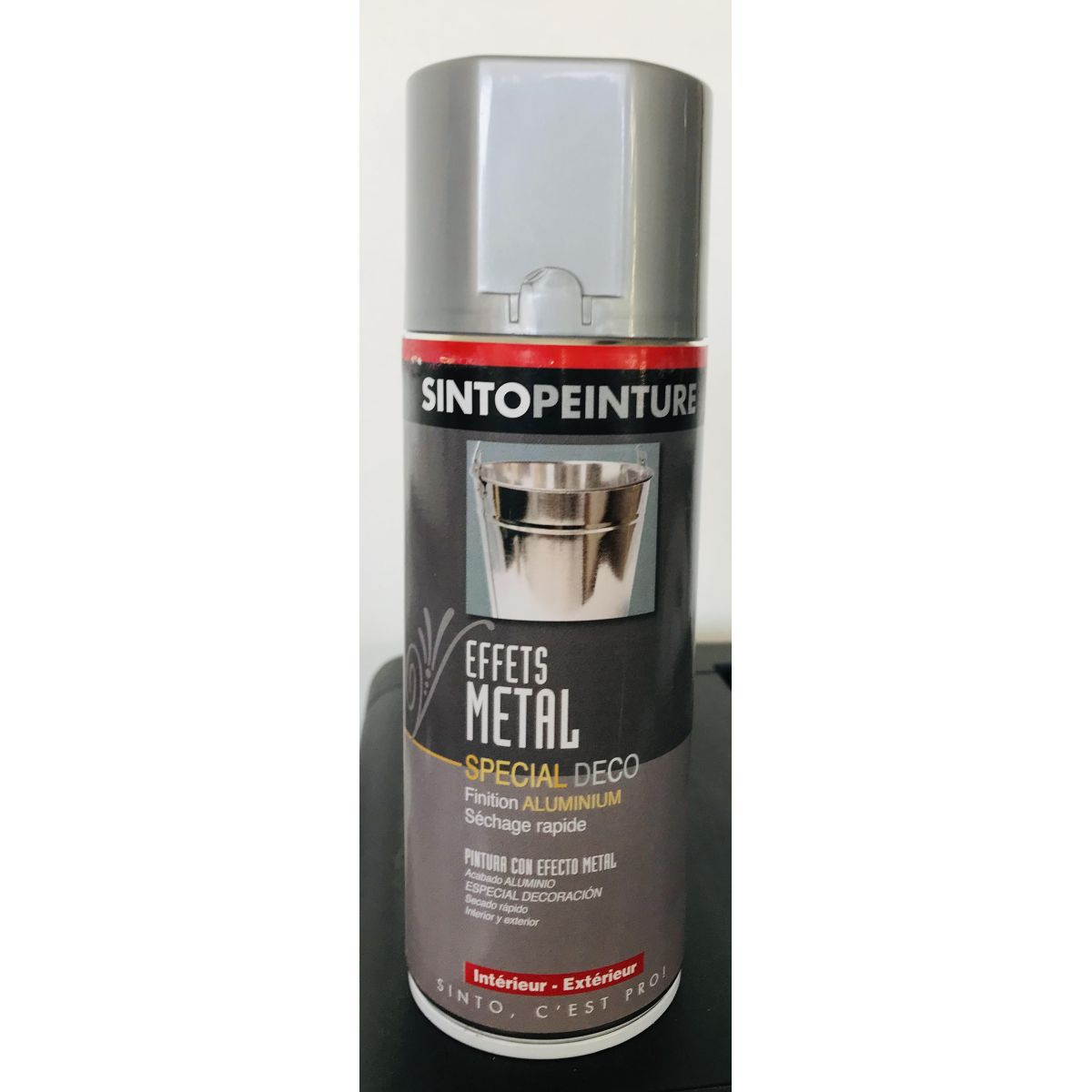 Peinture Effet métal Aluminium 400ml 