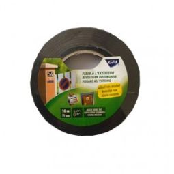 Adhésif Adhésif double face- 10 m x 19mm - Noir - 