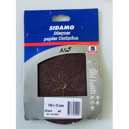 Disques papier Corindon 150x12mm