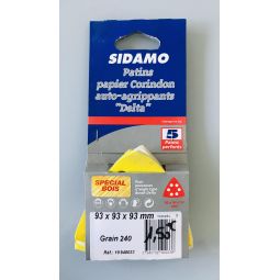 Patins papier Corindon 93x93x93mm