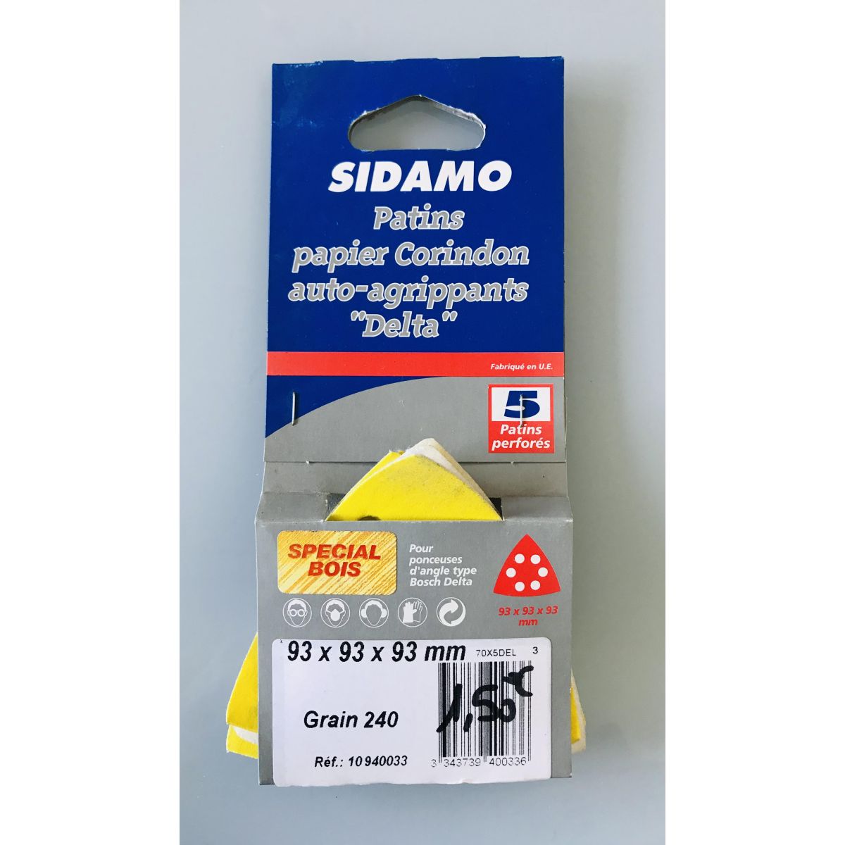 Patins papier Corindon 93x93x93mm