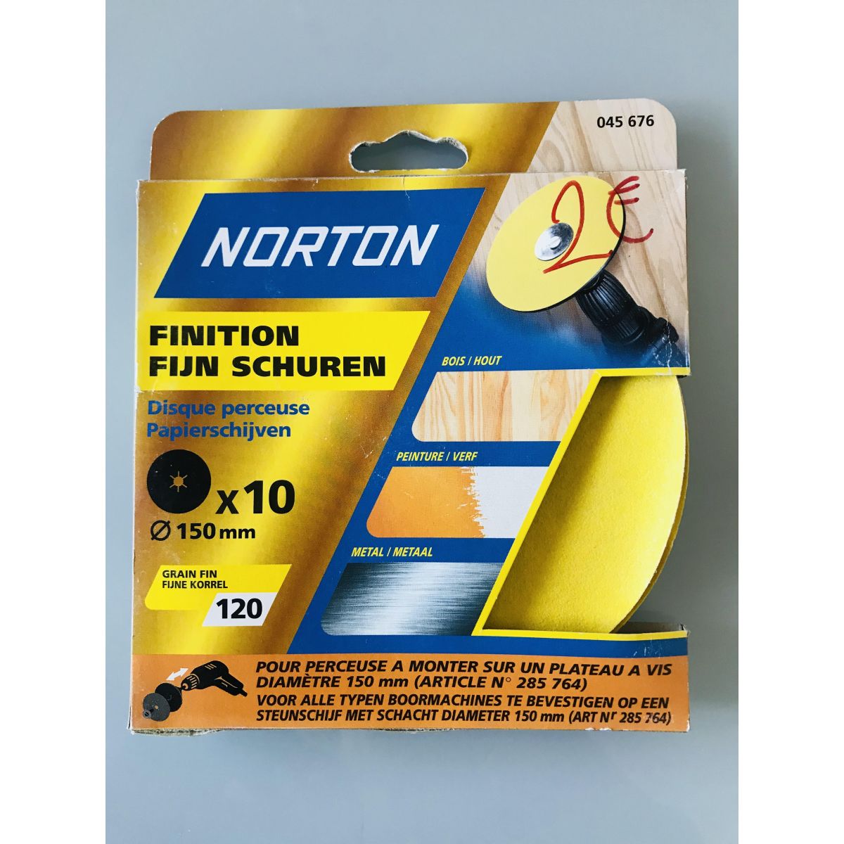 Disque à poncer pour perceuse Diam 150mm