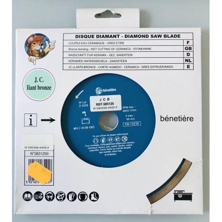 Disque diamant céramique et grès étiré 