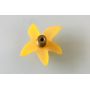 Bouton Modèle étoile de mer jaune