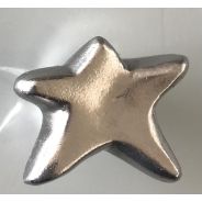 Bouton modèle étoile argentée