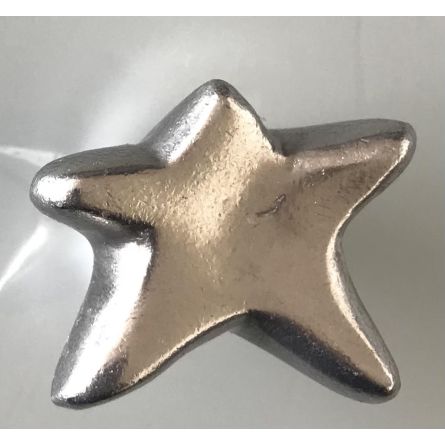 Bouton modèle étoile argentée