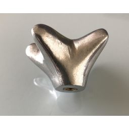 Bouton modèle étoile argentée