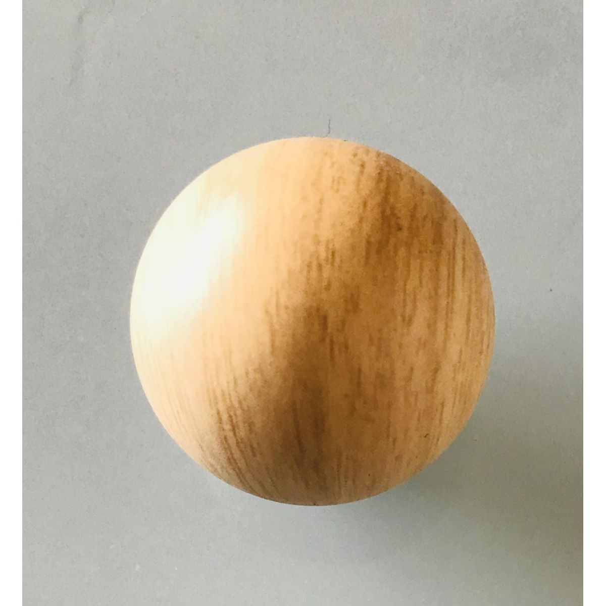 Bouton rond Couleur bois clair