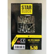 250 Vis tête fraisée 5x50mm