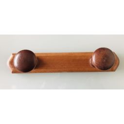 Porte manteau 2 patères bois 