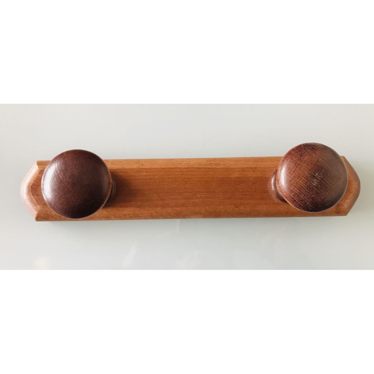 Porte manteau 2 patères bois 