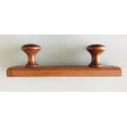 Porte manteau 2 patères bois 