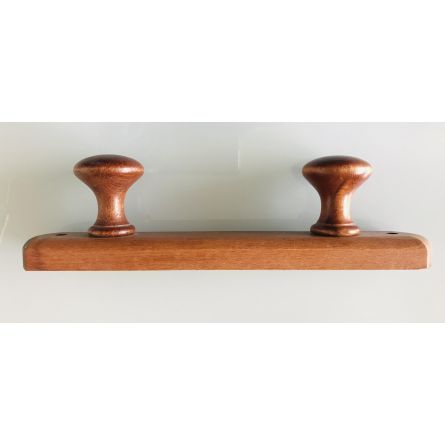 Porte manteau 2 patères bois 