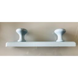 Porte manteau 2 patères bois bleu