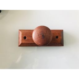 Porte manteau 1 patère bois acajou